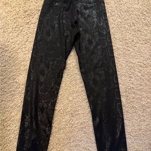 American Eagle Outfitters Black Snake Print Leggings